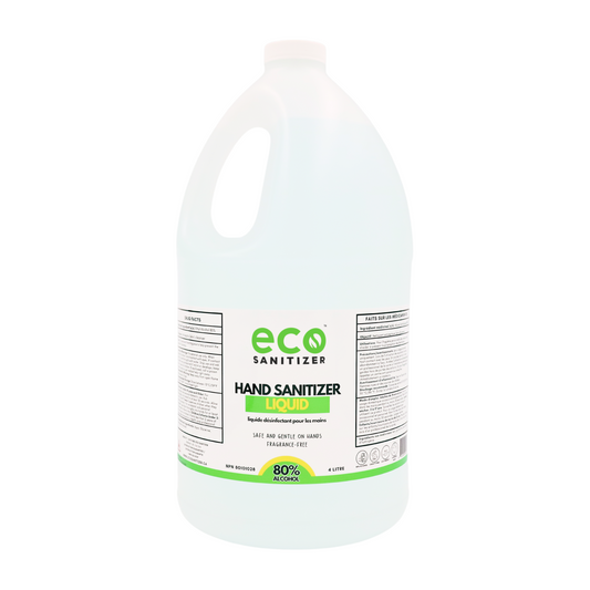 Canada wholesale bulk hand sanitizer liquid in a 4 liter jug, perfect for sanitizer refills of spray sanitizer bottles.