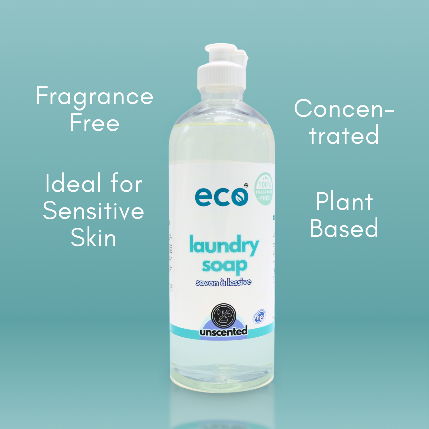 Eco Refillery's bulk laundry soap is fragrance-free, has a concentrated formula, is ideal for sensitive skin, and is plant-based.