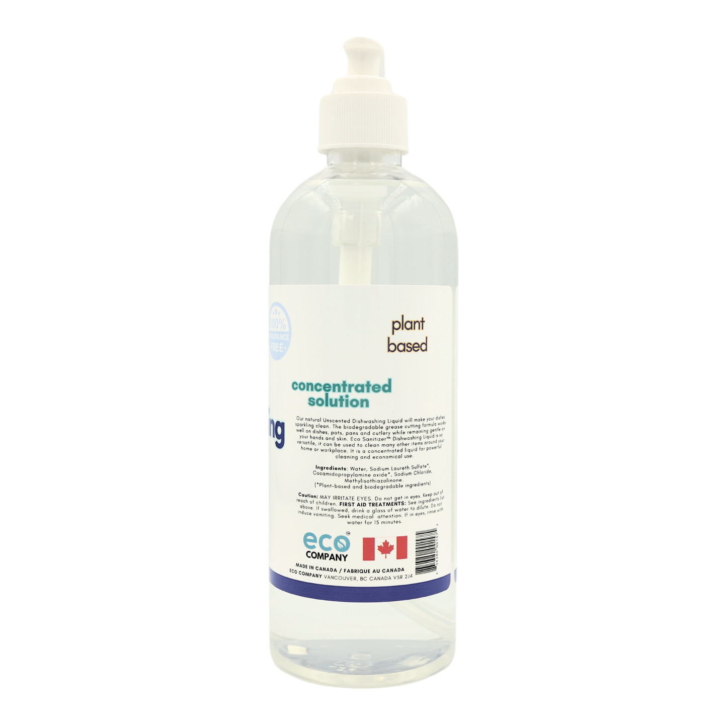 Eco Refillery's bulk dish soap has plant-based ingredients.