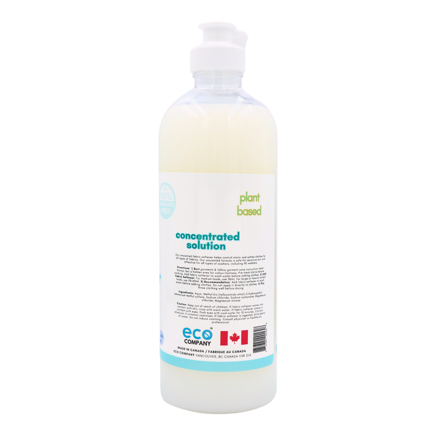 Eco Refillery's bulk fabric softener has plant-based ingredients.