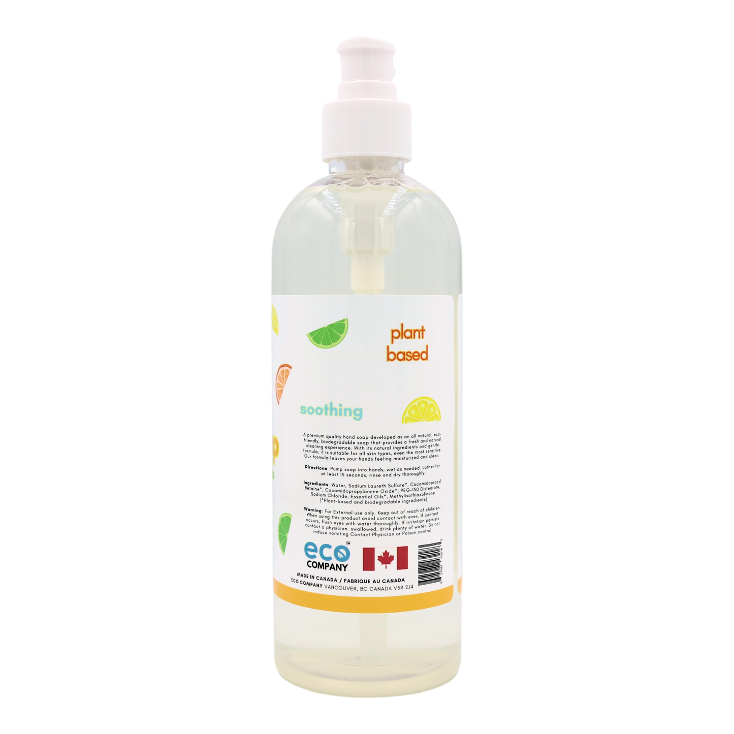 Eco Refillery's bulk hand soap has plant-based ingredients.