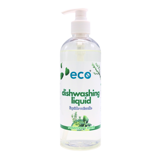 Eco Refillery's dish soap in a refillable 500mL bottle.