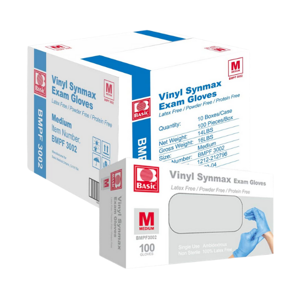 Synmax Poly/Vinyl Blend Gloves - Blue (100pcs/box)