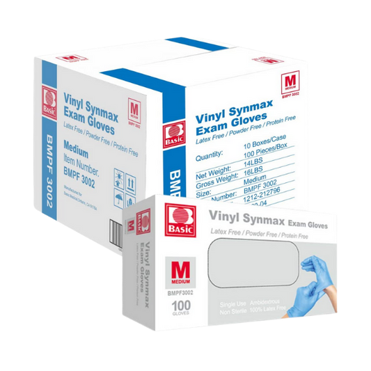 Synmax Poly/Vinyl Blend Gloves - Blue (100pcs/box)