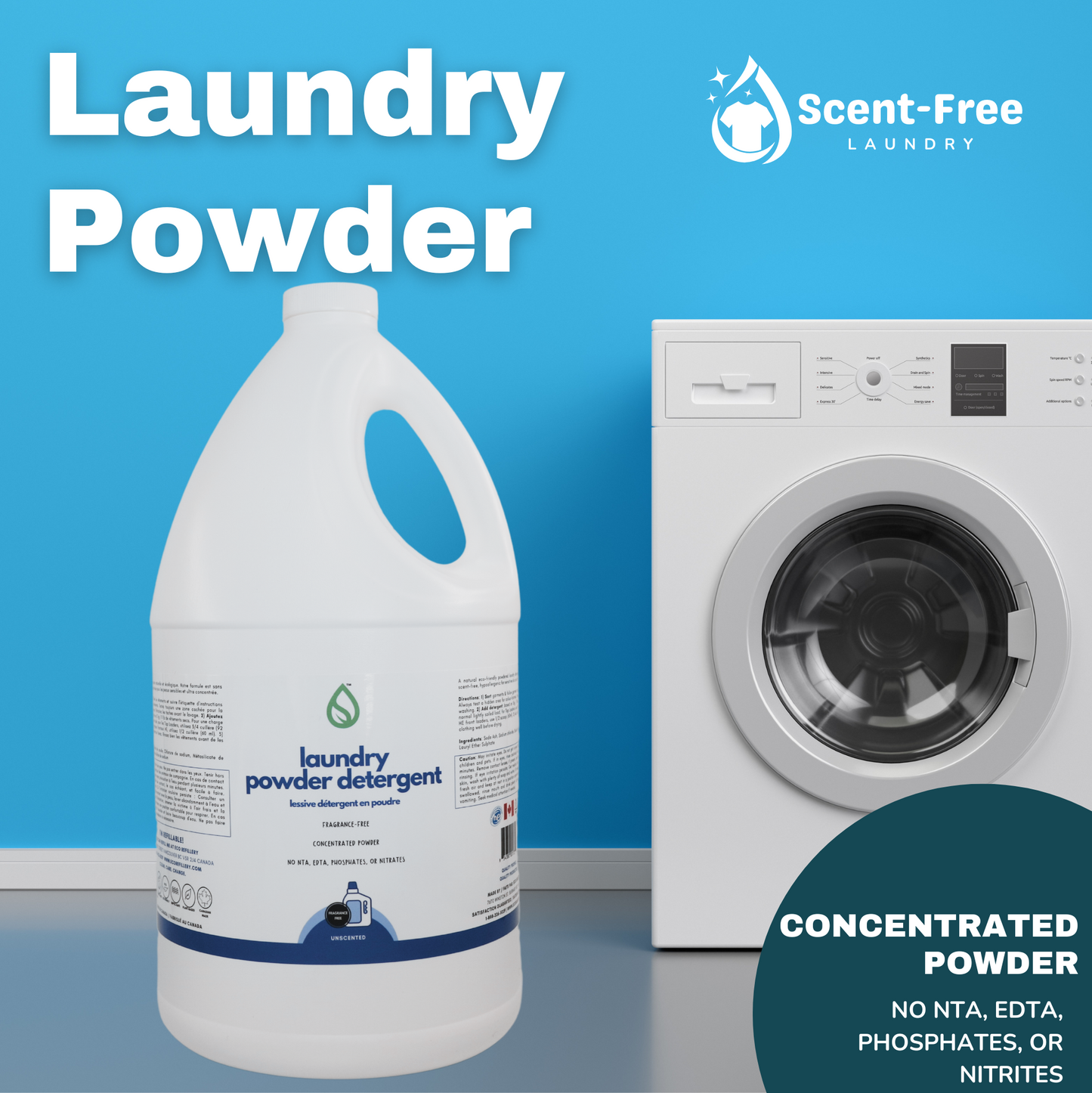Laundry Powder Detergent (Unscented)
