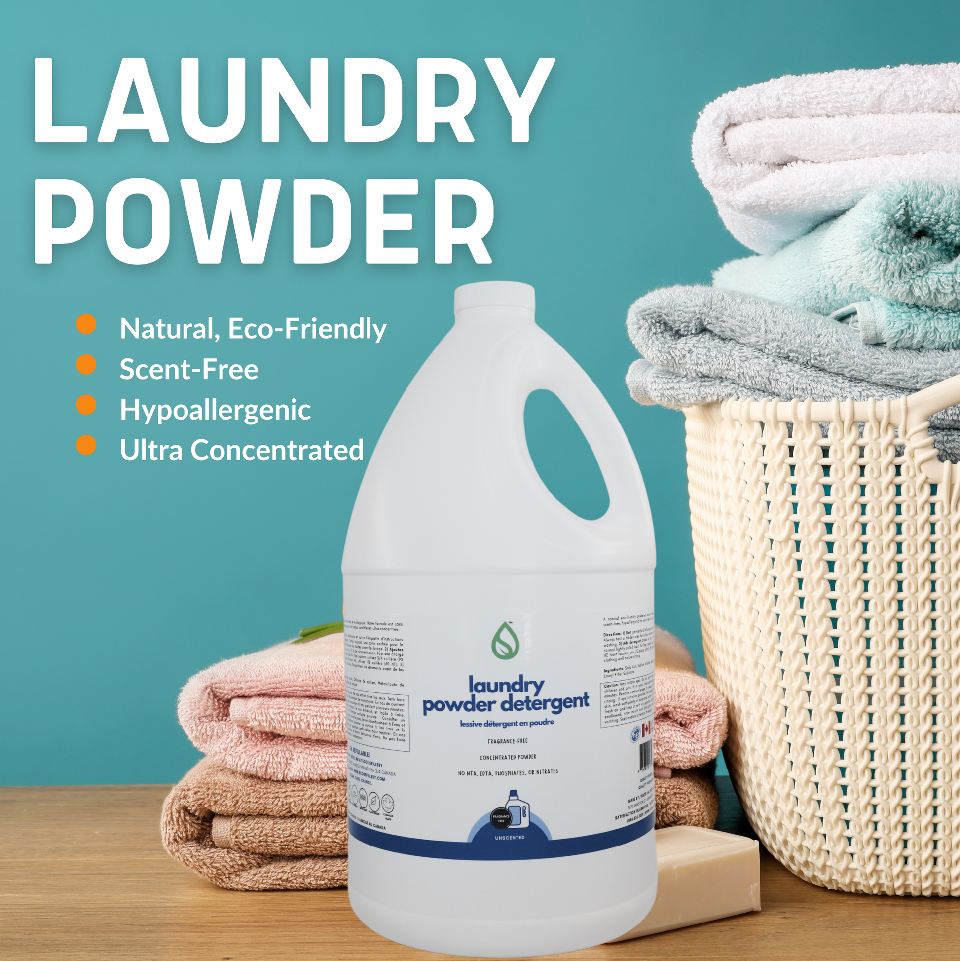 Laundry Powder Detergent Unscented