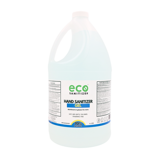 Canada wholesale bulk hand sanitizer gel in a 4 liter jug, perfect for sanitizer refills.