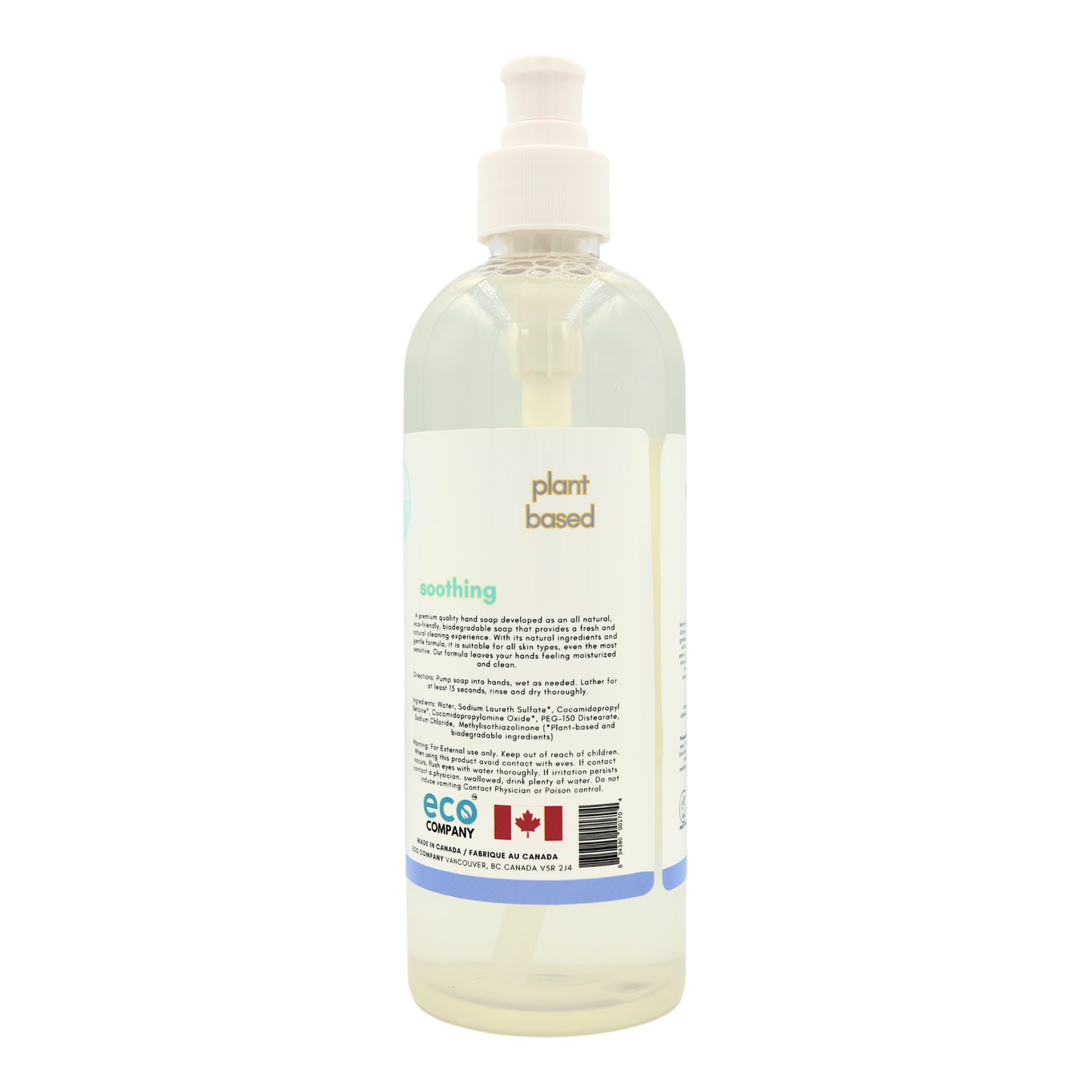 Eco Refillery's bulk hand soap has plant-based ingredients.