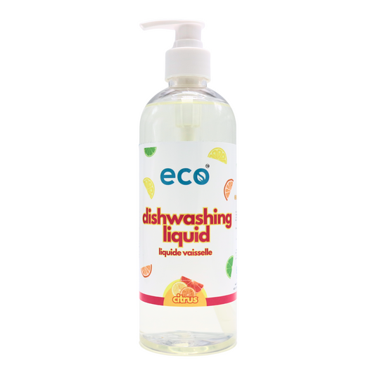 Eco Refillery's dish soap in a refillable 500mL bottle.