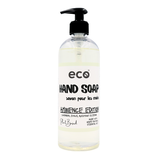 Eco Refillery's hand soap in a refillable 500mL bottle.