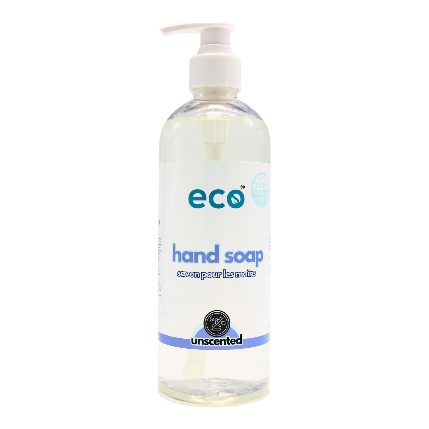 Eco Refillery's unscented hand soap in a refillable 500mL bottle.