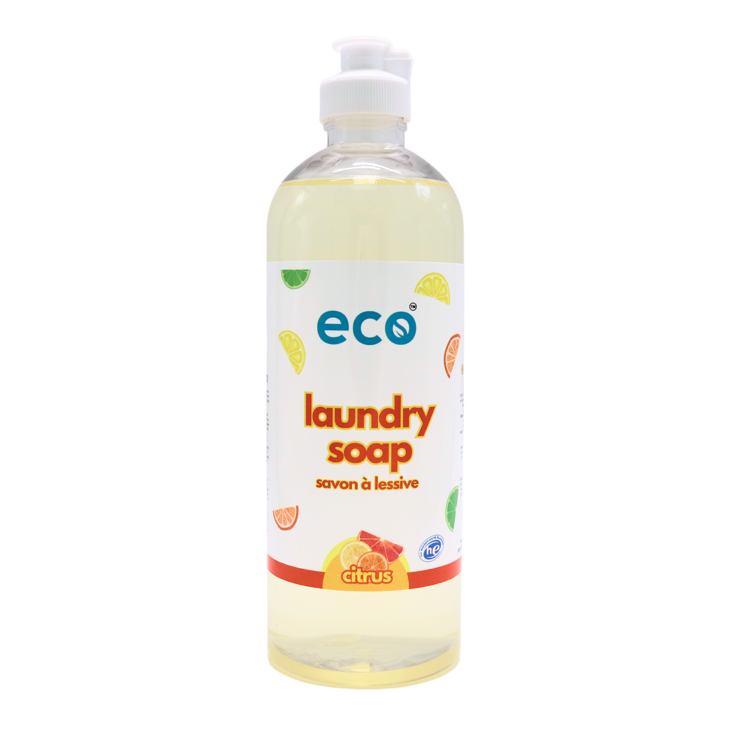 Eco Refillery's laundry soap in a refillable 500mL bottle.