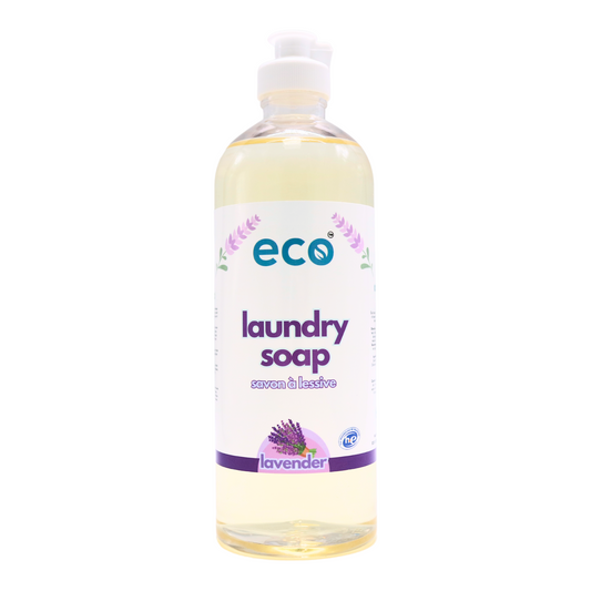 Eco Refillery's laundry soap in a refillable 500mL bottle.