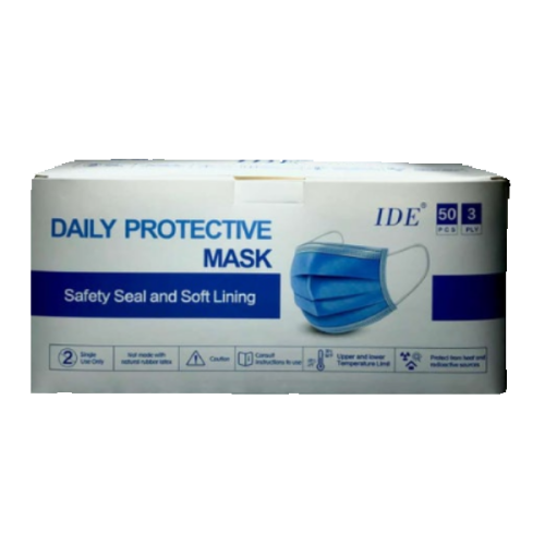 Non-Medical 3-Ply Face Mask (Adult) - Blue (50pcs/box)